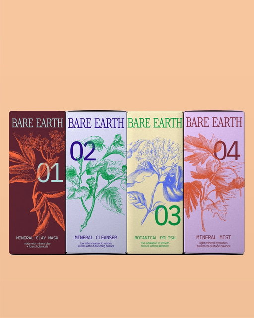 The skincare space is crowded, and brands are having to rethink what natural can look like. For Bare Earth, @thatgoodspark creates a four-step system that blends vintage botanical engraving with contemporary poster design. ⁠
⁠
Each pack features detailed plant illustrations rendered in a classic etching style, reminiscent of scientific drawings from historical herbals, where fine linework and careful shading celebrate the raw beauty of ingredients. ⁠
⁠
Link in bio for the full article.