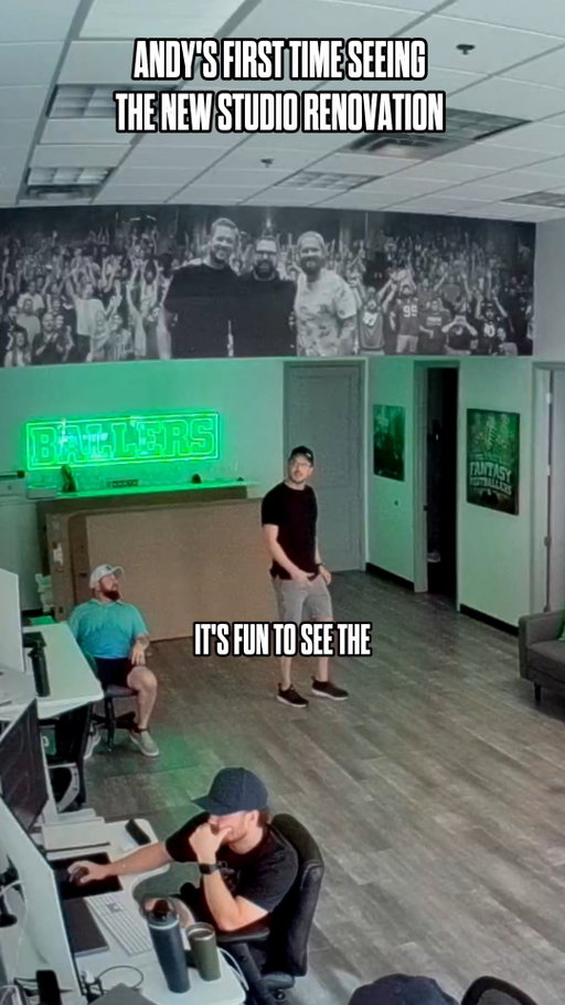 We made some studio renovations over the last week… here’s Andy’s raw, mostly unfiltered reaction to seeing them for the first time 👀🤣