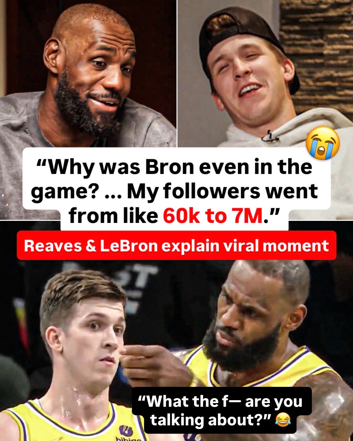 LeBron and Austin Reaves finally discussed their viral moment together FOUR years later 😂😭

(via @mindthegamepod, @uninterrupted)