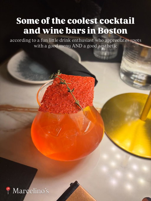 Some of my top recs for chill, elevated cocktail and wine spots in and around Boston 🥂

If you love a fun classy drink, these spots will all deliver. Think cool ambiance, places that could work for a date night or a catchup with the girls, and cocktail programs with a mix of classics and fun, funky concoctions.

Save this list for inspo and if you feel passionate about a favorite place I left out, share in the comments! I’m always looking for more to add to my list. (Really want to try Bar Lunette, Next Door, Daiquiris and Daisies, to name a few)