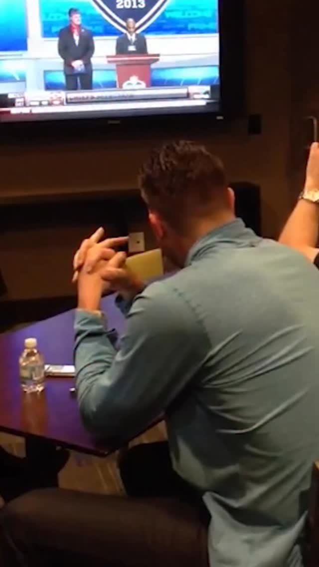 It’s only right. Officially one month until the NFL Draft!