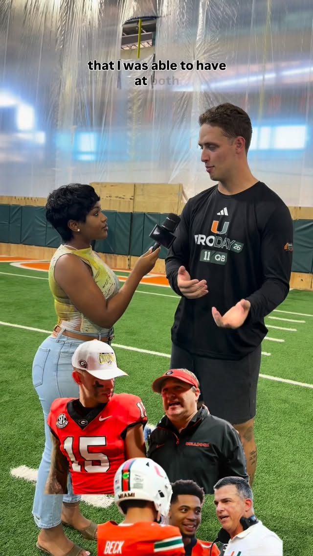 Carson Beck at Pro Day shares how his time at Georgia and Miami has prepared him for both the Pro Day stage and the upcoming NFL Draft.

#cfb #nfldraft #carsonbeck 

#proday
