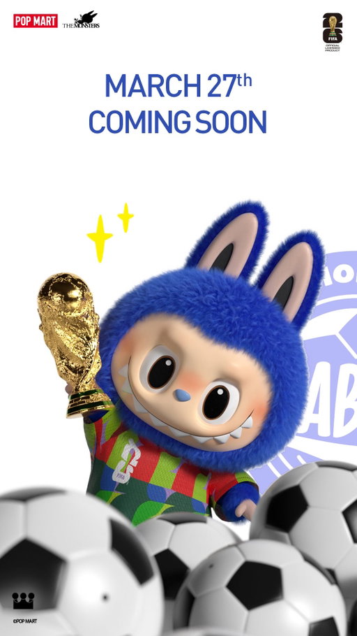 All eyes on the field ⚽️ When LABUBU meets the World Cup… who’s the MVP🏆?

THE MONSTERS × FIFA Coming soon 👀

#POPMART #LABUBU #THEMONSTERSxFIFA #comingsoon