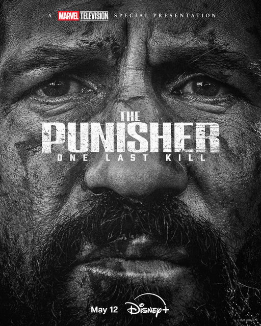 Frank Castle returns in A Marvel Television Special Presentation: The Punisher: One Last Kill May 12, only on Disney+.
