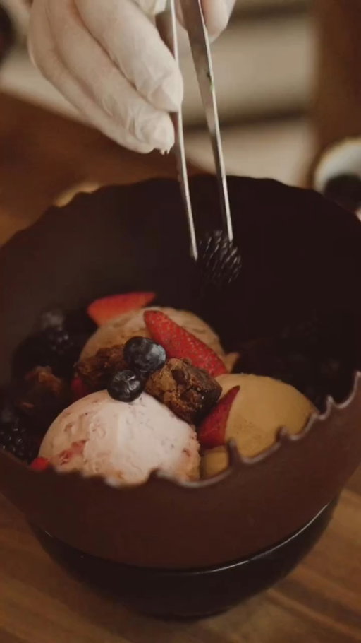 Have you tried La Bomba yet? 

A dessert that’s pure nostalgia with a dramatic twist. A chocolate half sphere filled with cajeta, chocolate, and strawberry ice cream, topped with brownie bites and drizzled in vanilla & raspberry syrup.

One tap and it’s an explosion of flavor you won’t forget! 🍨 😋 

#LaBomba #Dessert #ToroToroFW #GoodEats #Texas