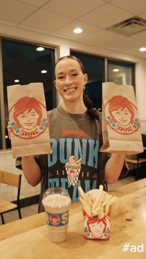 March is for DUNKING. That’s why I’m rocking with the Wendy’s Dunk Team now – hit up the Dunk Menu in the app, order a fry and Frosty, and get dunking. #ad #WendysPartner @postgame.official