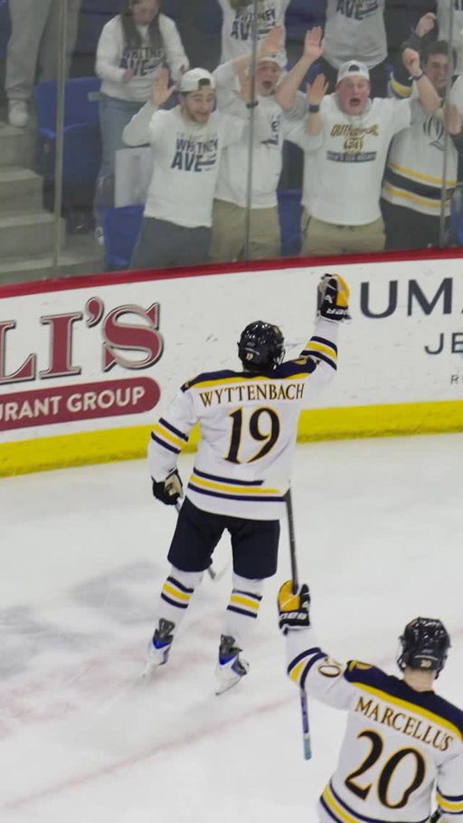 Perfectly placed 🎯 @qu_mih 
 
Ethan Wyttenbach is a Hobey Baker finalist at just 18 years old, after being drafted 144th overall in 2025.
 
Watch our full feature on the Bauer YouTube Channel. 🚨