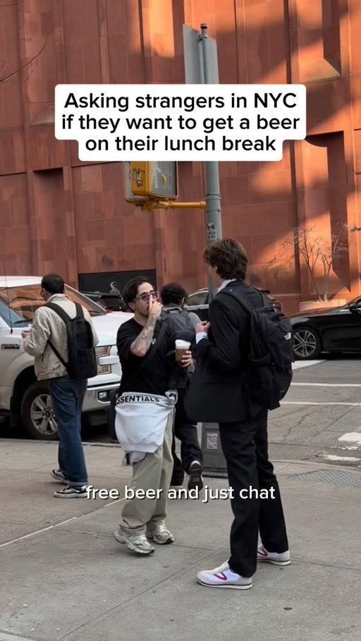 Buying stranger in NYC beer on their lunch break PT 4