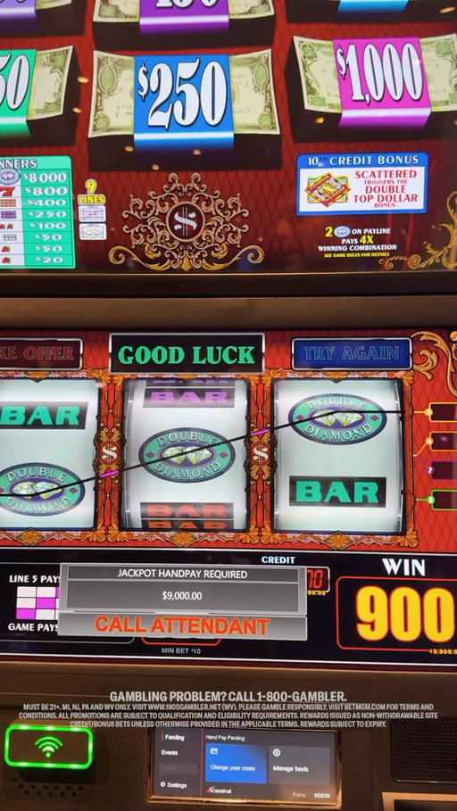 And YOU can play right now too on @betmgmcasino 🤑

#casino #slots #jackpot #doubletopdollar