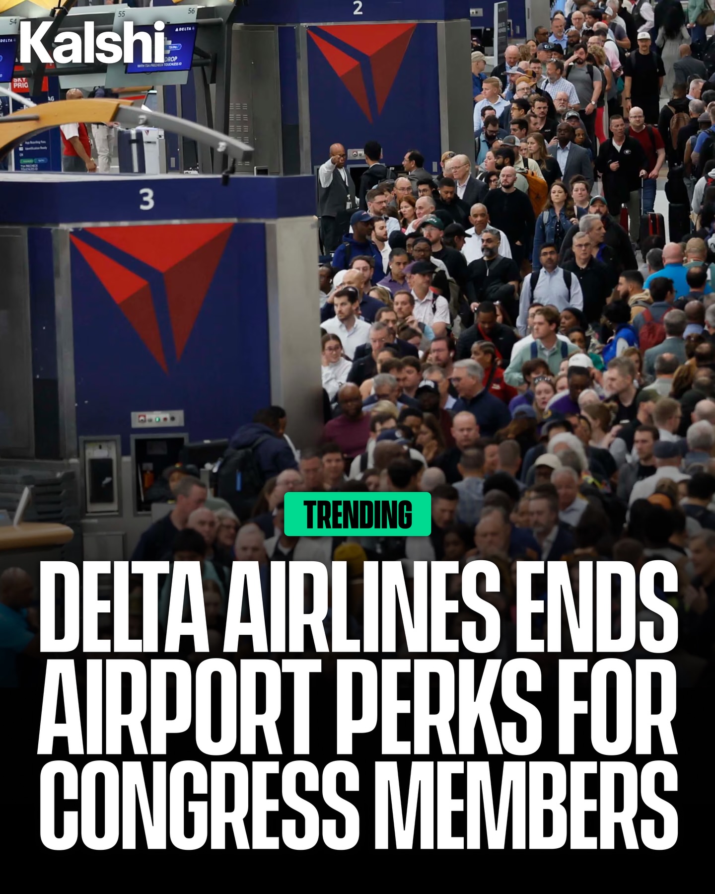 Delta has suspended specialty services for members of Congress as the DHS shutdown continues to strain airport operations. 

The airline’s CEO called the situation “inexcusable,” accusing lawmakers of using frontline workers as political pawns while delays grow nationwide.