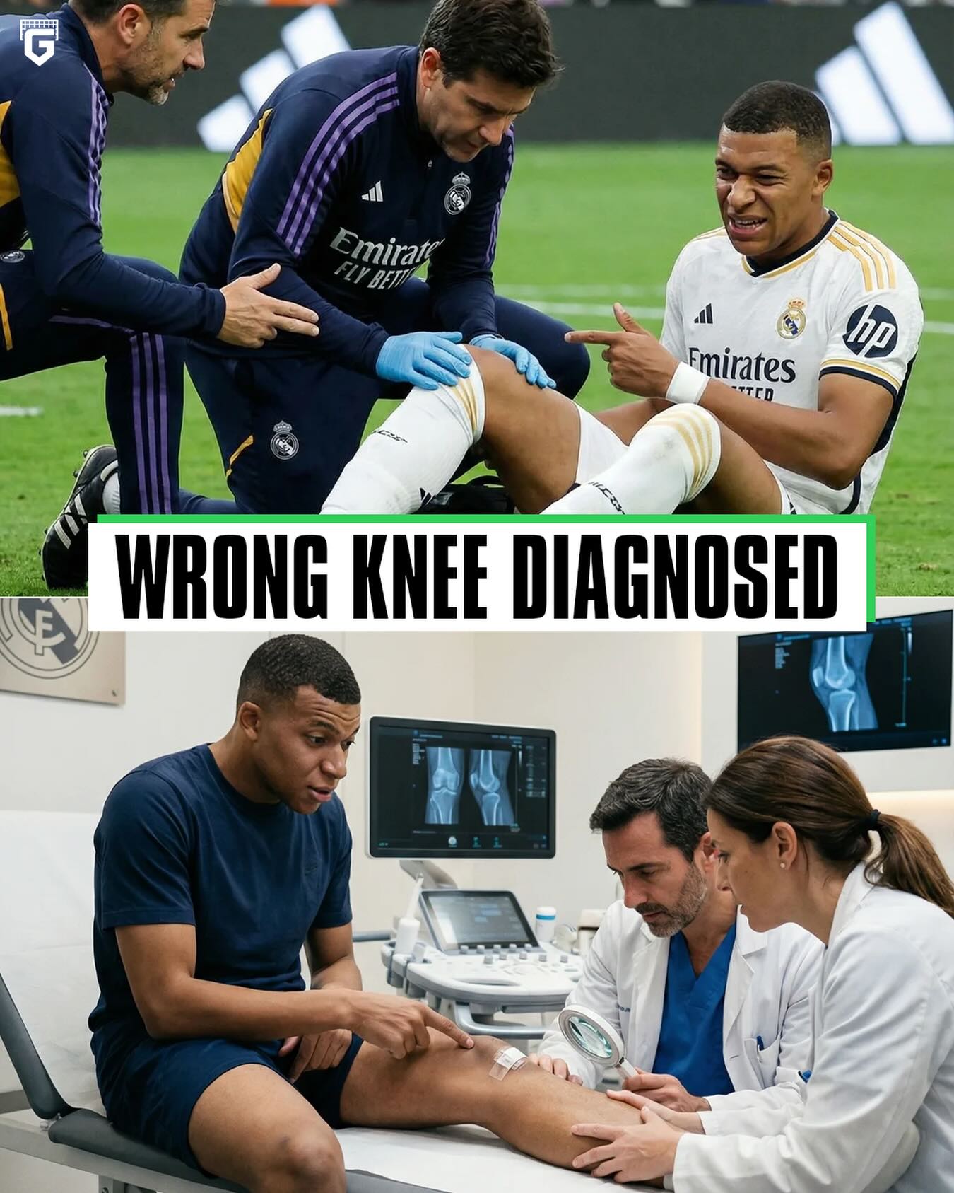 It’s been confirmed Real Madrid’s medical staff diagnosed Kylian Mbappé’s WRONG KNEE when he first got injured 😳😭

They checked his right knee, and told him everything’s fine, when the actual injury was in his left knee… 

He then went back to playing for Real Madrid while his knee was injured, and made the injury worse 😅🤯

via @rmc_sport & Miguel Diaz @cope_es