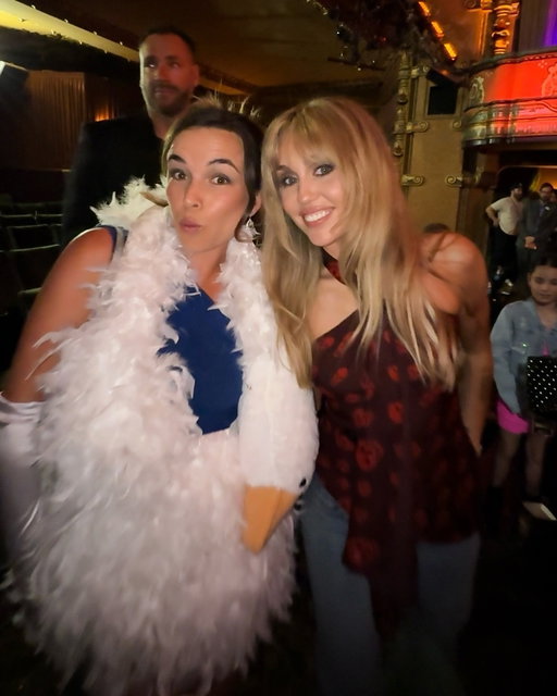 my childhood dreams coming true all in the matter of a few hours. hannah montana was my favorite show, my first concert, my birthday theme for two years in a row?? so grateful for this opportunity. little pierson has probably passed out by now😅 @DisneyPlus #HannahMontana20