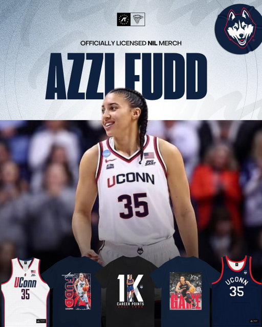 The road to the title is tightening, and every game matters.
ㅤ
UConn Huskies women's basketball stays locked in, playing with purpose and rising to the moment — with Azzi Fudd leading the way. Rep her journey and wear her merch as the chase continues to the finish line. 🏀
ㅤ
🛒 - https://athletesthread.com/collections/azzi-fudd