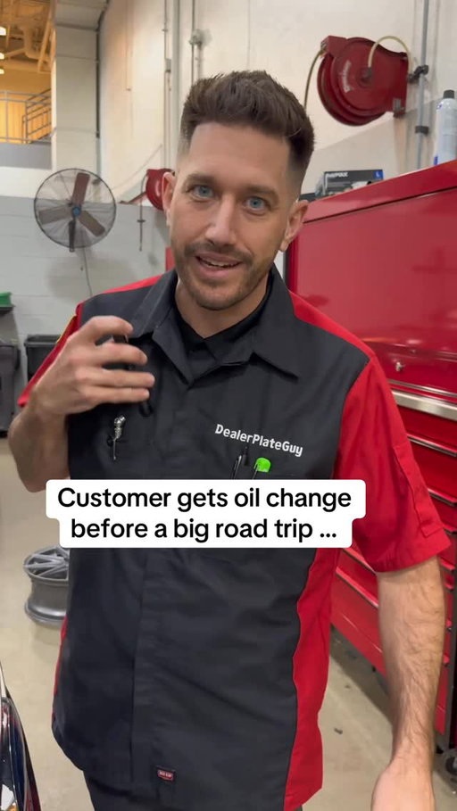 It’s always right before a big roadtrip … 🤣 #carmaintenance #oilchange #mechanic #cardealership #serviceadvisor