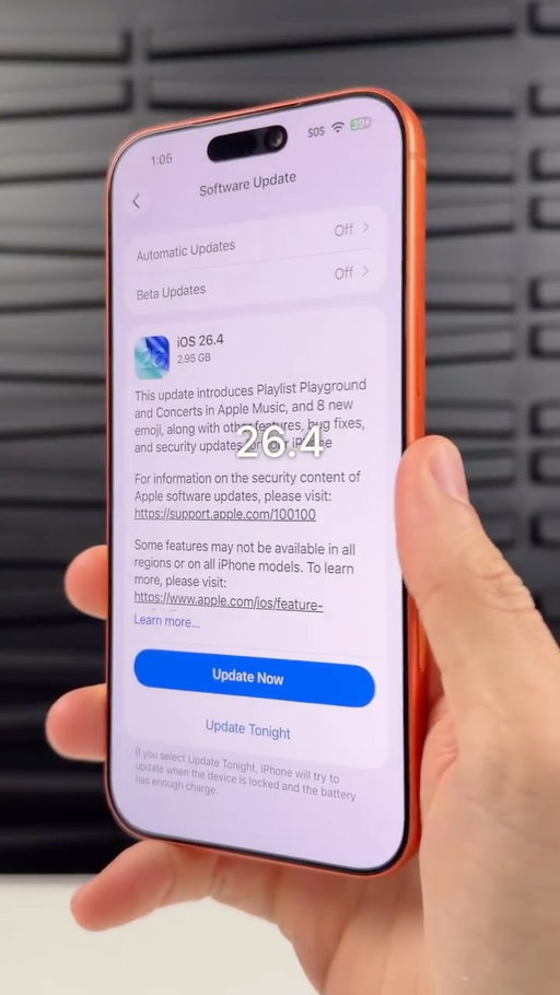 iOS 26.4 is here and there are a LOT of new features and changes! 🤩 

Apple gave us changes to the Music app, Liquid Glass, the keyboard, new emojis, and more! 

Did you update yet? 

#apple #iphone #ios26 #learnoninstagram #tech