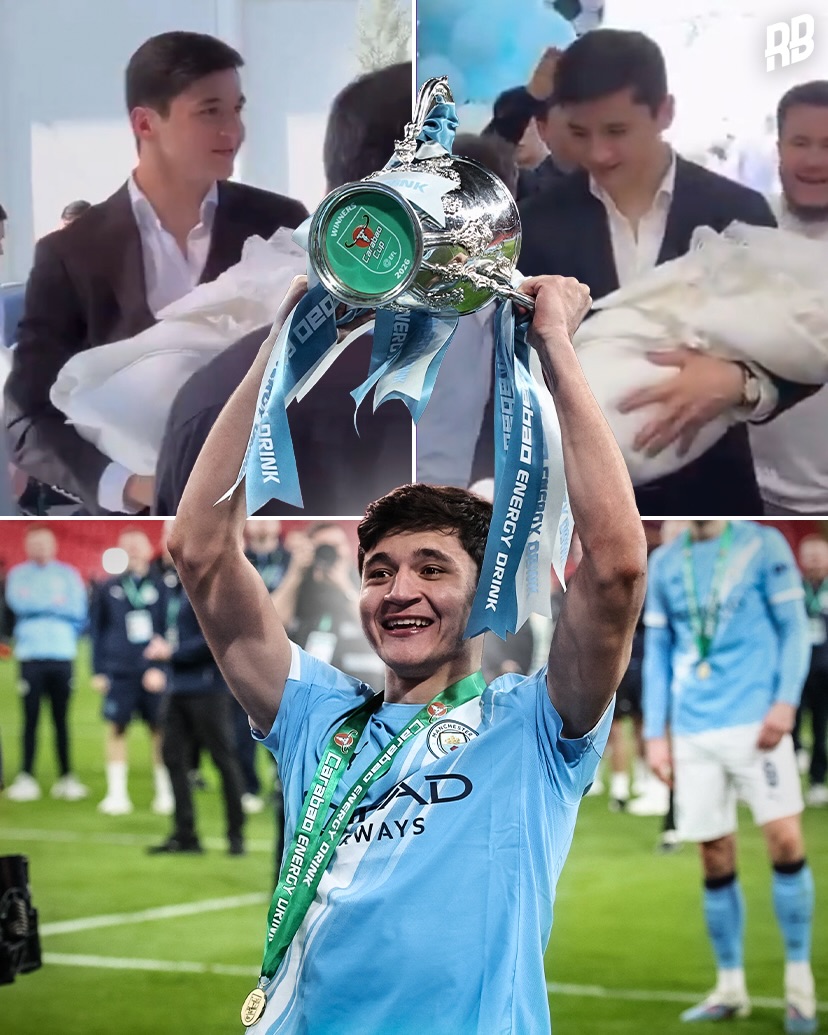 Wow… what a week 22-year-old Abdukodir Khusanov has had… won the Carabao Cup on Sunday and now welcomes the birth of his first child ❤️🇺🇿

Been solid for City since he arrived from Lens and deserves all the praise he’s getting 🤝🏽 

Congratulations! @abdukodir_khusanov_ 👏🏽

🎥 X: _UzbekFootball