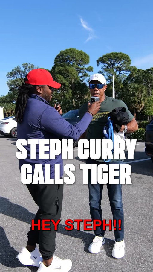 PROVE IT. @stephencurry30 hands @tigerwoods his own championship advice back to him👀📞