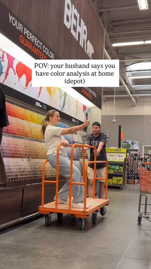 Results are up on my page 😆 Tell me what my colors are please lol

Thank you to @homedepot & @behrpaint for this free resource 😜

#coloranalysis #paintsamples paint sample aisle color analysis