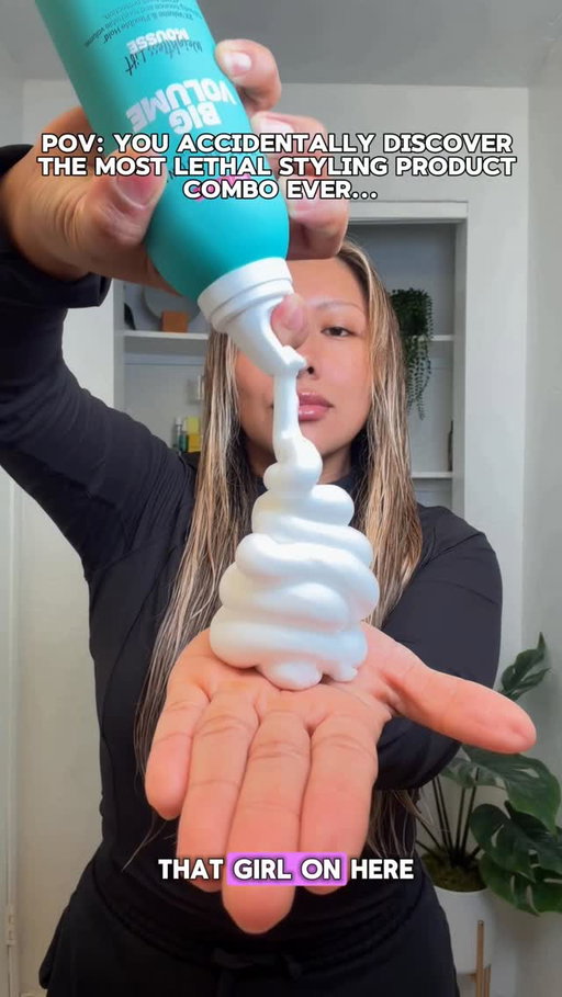 So you think your hair can’t hold VOLUME??...... Turns out you’re not using my lethal combo!!👀✨

This combo of @marcanthonyhaircare big volume mousse & root boost gives you that full, bouncy, lifted look WITHOUT making your hair stiff or greasy.

And the fact it’s under $12?? with heat protection??
INSANE😳😳😳 
#marcanthonypartner 
#hairvolume #hairtransformation #hairtips #volumizing