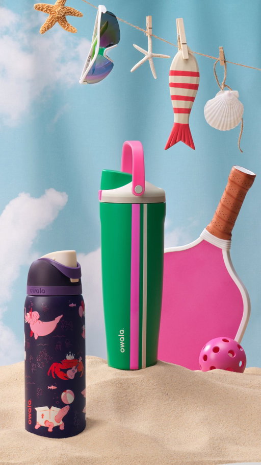 What’s better than a beach vacation? Bottles that bring the beach to you, wherever you go. 😏 ⁣
⁣
Our Birthday Bash Collection drops on April 13th at 10am MT. Bag them before they're gone & sign up to be notified for the drop today at owalalife.com.
