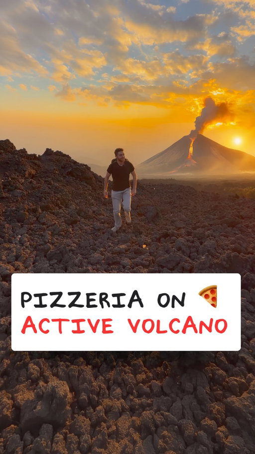 How does this restaurant exist 🤯🌋 Big shout out to @spiritairlines for making this adventure possible! LOVE their new Premium Economy for trips like this. So underrated 🔥. #SpiritPartner
——-
📍 Pizza Pacaya, Volcan Pacaya, Guatemala
——- 
#travel #bucketlist #guatemala