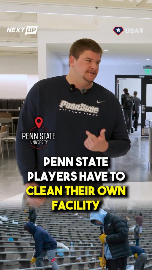 Some insight from my @nextupbreneman All-American tour…

At Penn State, workouts are split into teams.

If your team loses, you clean the entire facility.

Adds a little extra motivation not to lose.

**

Powered by @usat_tether