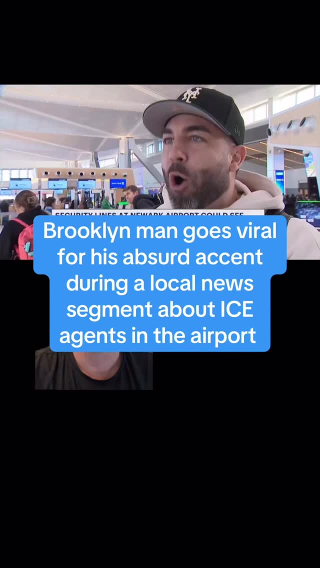 Brooklyn man goes viral for his absurd accent during a local news segment about ICE agents in the airport. I forget that the vast majority of the world think that people like this aren’t real. If you’re from NY/NJ/Long Island these guys are a dime a dozen. But I will admit this is particularly cartoonish.

PS - fun little twist, he was the star of season 1 of the reality show “Are You The One?” Script writers outdid themselves with this one