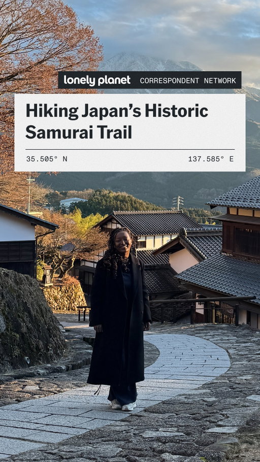 "Nothing about this experience feels like a museum – guesthouses are run by generations of the same family, shops sell crafts that have been made for centuries and locals still live in traditional houses along the way," says Lonely Planet Correspondent @byjacklynn, who spent part of her first time visiting Japan hiking the Nakasendo Trail, a 17th-century highway once connecting Kyoto to Edo (modern-day Tokyo). "You become part of the ancient trail’s history rather than just visiting it, and that’s so cool!"

From walking in the footsteps of samurai to visiting centuries-old tea houses – see what else Jacklynn found along the way.