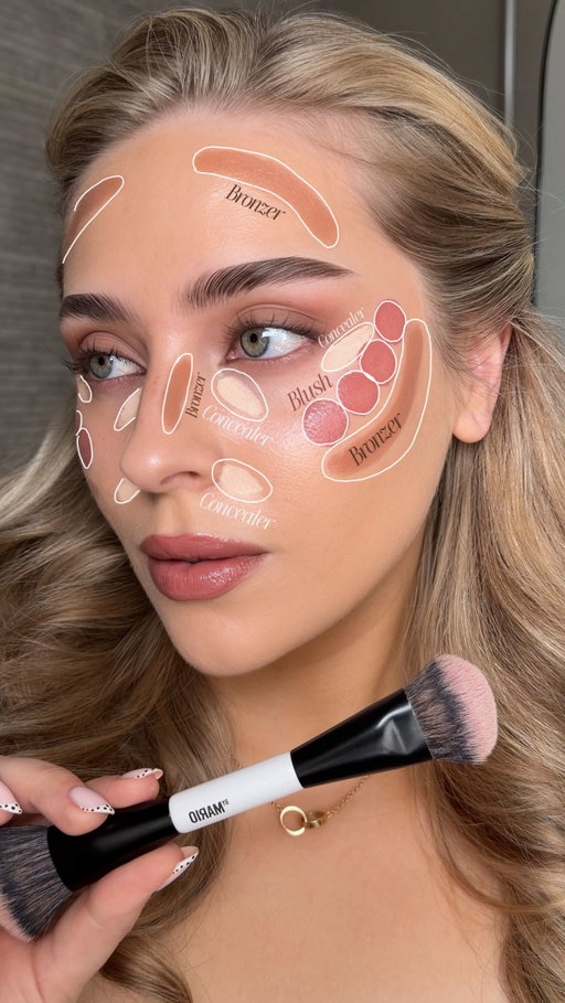 following @adityamadiraju makeup map 🗺️✍🏼🤍 
so useful especially for beginners! save it to try later✨ video is also inspired by @alexandraclaudia <3 
what i used: 
@armanibeauty luminous silk concealer in shade 2 
@lorealparis nfaillible face sculptor stick in shade ‘fair-contour’ 
@charlottetilbury matte beauty blush wand in shade ‘pillow talk’ 
#makeup #makeuphacks #beautytips #easymakeup #contour