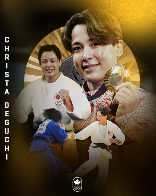 A trailblazer, a champion, forever part of Team Canada ❤️🇨🇦

Christa Deguchi retires as an Olympic champion, making history with Canada’s first-ever Olympic gold medal in judo at Paris 2024.

A two-time world champion and Canada’s first-ever world champion in judo, she also leaves the sport with four world championship medals and 17 Grand Slam podiums, including 11 gold.

Thank you for everything you gave to the sport and to this team. Your legacy goes far beyond the podium.

-
Pionnière, championne, à jamais membre d’Équipe Canada ❤️🇨🇦

Christa Deguchi prend sa retraite en tant que championne olympique, offrant au Canada sa toute première médaille d’or olympique en judo à Paris 2024.

Double championne du monde et première Canadienne sacrée championne du monde en judo, elle quitte le sport avec quatre médailles aux Championnats du monde et 17 podiums en Grand Chelem, dont 11 médailles d’or.

Merci pour tout ce que tu as apporté à ton sport et à cette équipe. Ton héritage va bien au-delà des podiums.