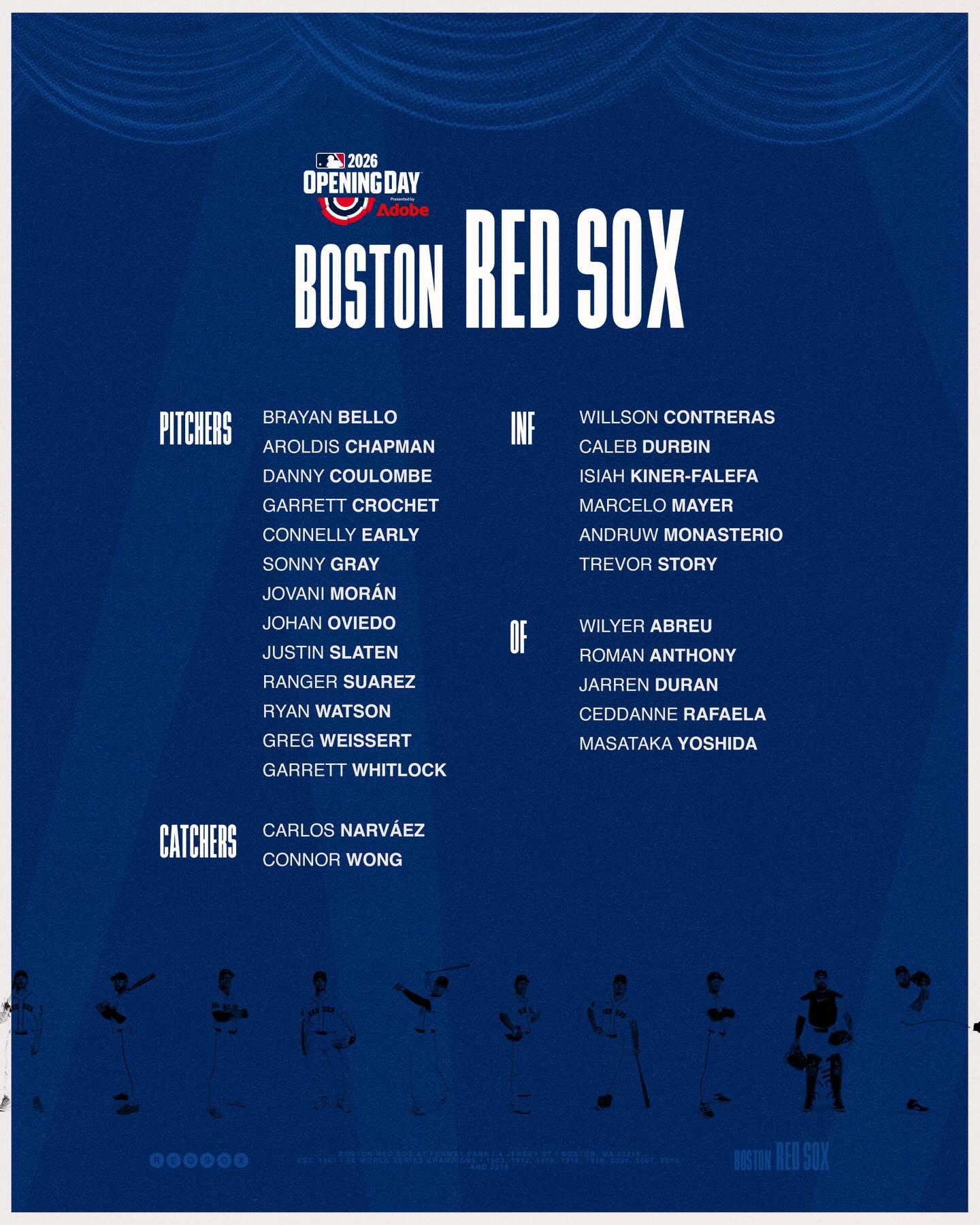 Your 2026 Boston Red Sox!