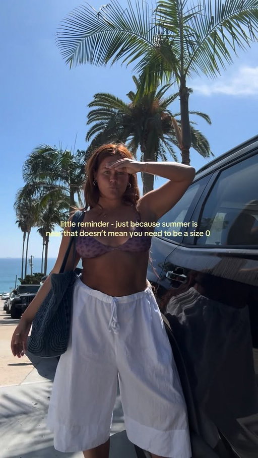 as someone who hasn’t been a size 0 in a veryyyyyy long time, this is something that I have to remind myself every year - the phrase, “ summer body” can feel intimidating, however, the way you look right now is perfect 🤍 

#bodypositivity #curves #summer #summerbody