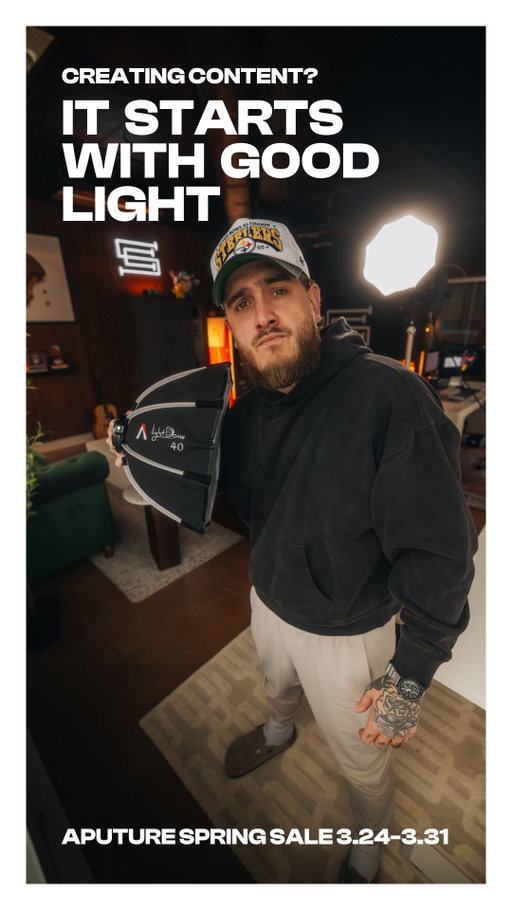 If you’re trying to level up your content like I have been lately, start with your lighting.

The STORM 80c by @aputure.lighting + a couple solid modifiers = you can pretty much create any look you want in seconds.

Everything synced through the Sidus Link app, ready to go instantly… makes shooting way easier. I promise 😂

Oh and… Aputure’s Spring Sale is live March 24–31. So, get it while ya can! #AputurePartner