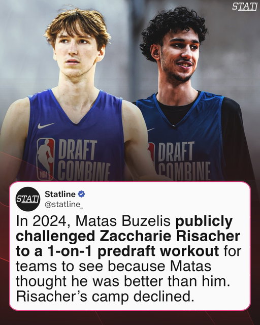 Never forget when Matas Buzelis wanted to show everyone that he was better than the projected first overall pick in 2024. He was going at Risacher hard. 💀