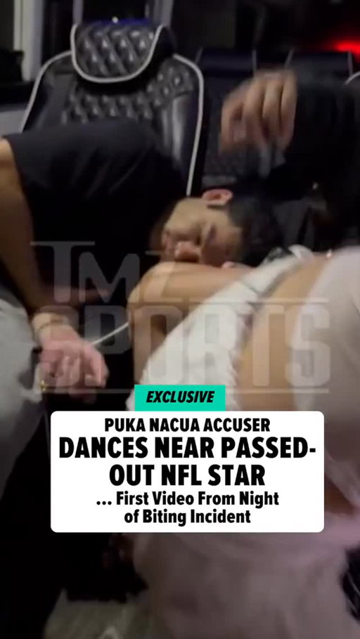 🚨 EXCLUSIVE: New video from the night of Puka Nacua's biting incident shows his accuser twerking near the passed-out NFL superstar's face -- and our sources say it happened AFTER he sank his teeth into her back.

Details at the link in bio!