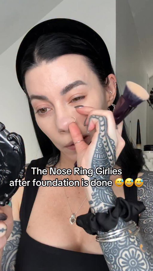 But don’t forget to clean your nose ring FR