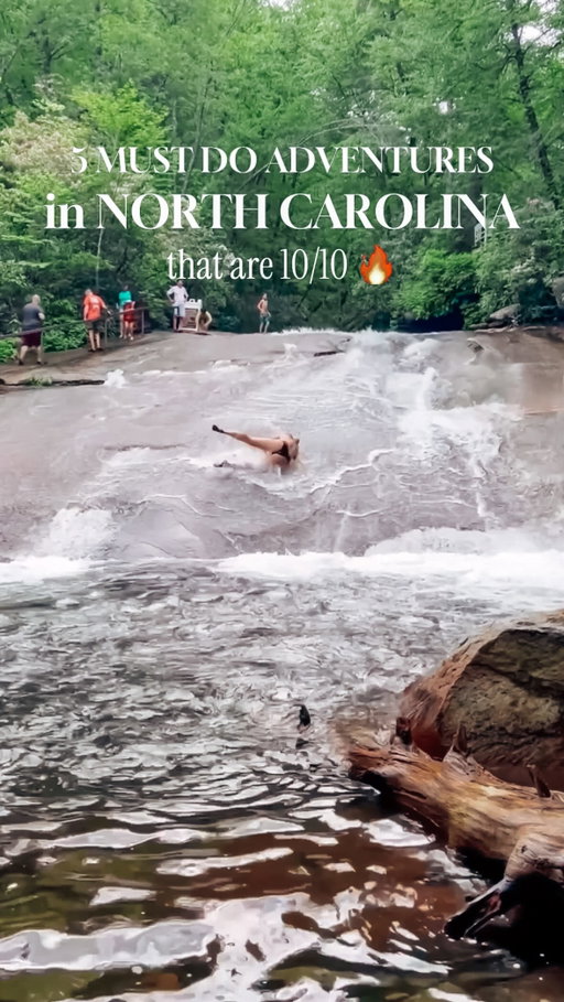 🔥🔥 HECK YEAHHHHH 🔥🔥

HEY NORTH CAROLINA!! I got you this summer!!! Here are 5 MUST-DO adventures that are a 💯 10/10 experience 🔥

If you’re looking for epic thrills, natural beauty, and unforgettable memories…
🎒🌞 Add these to your summer bucket list NOW! ⬇️

🌊 Sliding Rock – Pisgah National Forest
💦 A natural waterslide straight into a refreshing plunge pool! So invigorating, so fun, and surrounded by the beautiful NC mountains vibes!!! 

🏕️ @visitlakesendmarina 
🛶 Rope swings, tubing, rock jumping, paddleboarding & more! A hidden mountain adventure gem you’ll never want to leave 💚🌊🏞️

🧗‍♀️ @carrigan_farms – Mooresville, NC
🌻 One of my daughter’s fave summer spots! Cliff jumping, rope swings, outdoor sports & dreamy farm views ☀️🌾

@wildernessrunalpinecoaster – Banner Elk
⛰️ A thrilling mountain coaster ride through the scenic NC mountains—pure adrenaline & tons of fun every time! 🌀🍃🚀

🙌@zipquest – Fayetteville, NC
🌊 Zipline through a waterfall 💧—yes, you read that right! An epic experience that’s totally unforgettable ⚡🧗‍♂️🌲

✨ Which one are you adding to your list first?!Send this to your adventure buddy & let’s gooooo! 🚗💨

🎥 Follow me @raleighwanderlust for more hidden gems & thrill-filled NC spots 🌟💛

#northcarolina #nc #visitnc #summerbucketlist #adventure lake ropeswing cliffjumping fun