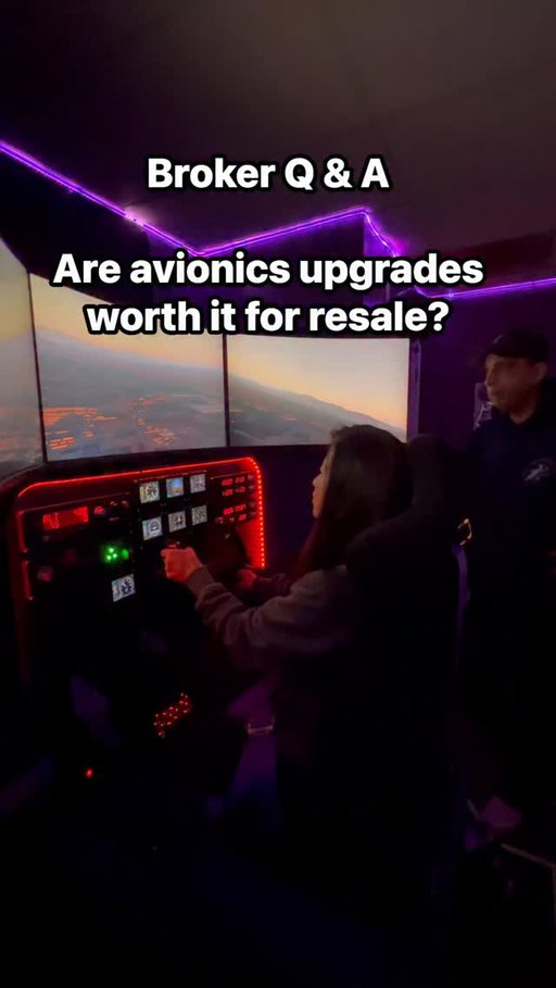 Avionics are considered "comps" and equate to as little as a 20% increase on the value of the aircraft...but it does make your aircraft more marketable! What you DO want to invest in is the engine and airframe. For example corrosion and spoh will affect the value of your plane more. Follow for more tips!

 #pilot  #airplane #aviation #tips #education

All opinions are my own and not representative of my company. Some may be accurate and some are not. More often than not, the content may be perceived as true, satirical or just because there to see if you are paying attention. Have a fun day!