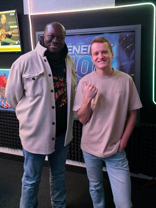 Why hello @arthursimeon... 

He is performing at @rumorscomedy this weekend!

Thanks for joining the show. 📻 

- Wheeler & Tyler (@wheelerj28, @tylercarrfm)

#winnipeg #manitoba #comedy #winnipegger #wpg