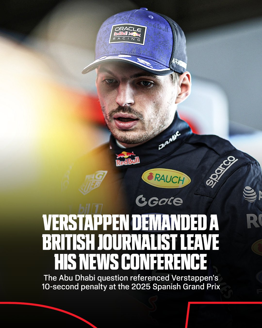 Max Verstappen demanded a British journalist leave his news conference ahead of the Japanese Grand Prix due to a question they asked at last year's Abu Dhabi Grand Prix.

Link in bio for more.