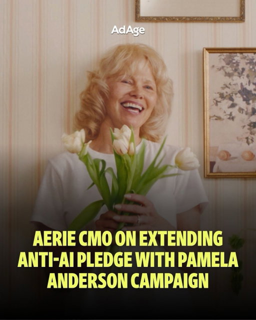 Twelve years ago—before some of its youngest customers were even born—@aerie stopped retouching people and bodies in its imagery and marketing. Five months ago, the @americaneagle sibling clothing brand evolved that pledge, promising that it would never use AI-generated bodies.

Now, Aerie is out with a campaign emphasizing its commitment to “real.” As part of the push, the brand is turning to @pamelaanderson, a ‘90s icon who has recently gained icon status with Gen Z for her own newly natural style.

“When things are moving so fast in an AI world, we will hold steady and amplify our realness,” said Stacey McCormick, chief marketing officer at Aerie. “In a way, even if we stand out for being real, that’s good for us—we want to make sure our community and consumer knows that’s a real person.”

Aerie worked with @weareshadow on creative and PR. @ovative_group handled media duties.

📲 Read about the full campaign at the link in our bio. 🔗