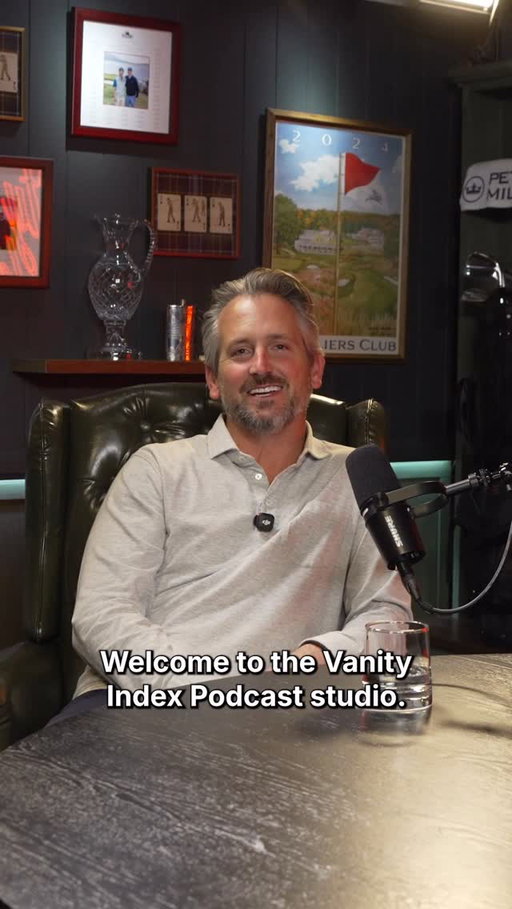 Welcome to the Vanity Index Podcast studio. 🎬 Come take a tour of our space in Los Angeles, including our decked out @PeterMillarGolf wardrobe closet.