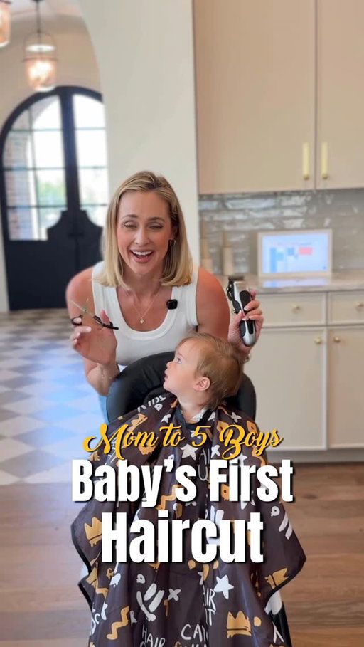Comment “HAIR” ✂️ … and I’ll send you the link to my favorite tool for cutting hair: the WAHL Cordless Deluxe Chrome Pro — now available at Walmart! 150-minute runtime, zero snags on baby fine hair, and cordless freedom to cut anywhere the moment takes you (including on the floor!).

You know what they say: The days are long, but the years are short.

Somehow I have an eleven year old and an eleven month old — and it feels just like yesterday we took my oldest, Rhett (11), to his very first haircut.

We walked into the barbershop together, my husband and I, so excited. The kindest woman was there. And before we even knew what was happening… she reached for the clippers with a Guard 1 and started buzzing off his beautiful baby hair.

Part of me wanted to cry. THE BABY HAIR. Gone. But then — as the hair fell — his little face started to shine. My husband and I looked at each other. We loved it.

And, that’s motherhood... and life, now, isn’t it?

Sometimes we build this picture in our heads of what motherhood is supposed to look like. The first haircut. The first tooth. The first day of school. And usually? It doesn’t go exactly as planned. But if you stay flexible… sometimes it turns out even better than you imagined.

And now? I get to cut each of my boys’ hair. At every stage. From my very first nervous attempt to today — cutting Cal’s hair for the very first time.

Imperfectly perfect. And I wouldn’t trade a single moment. 🤍

#WahlPartner @wahlgrooming