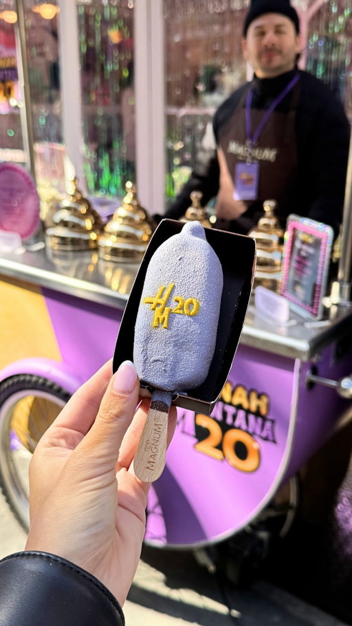This is the life ✨ 

We celebrated Hannah Montana’s 20th anniversary in style this past weekend with @stoneyclover & custom spray-painted Magnum bars 💜

More coming this Saturday 3/28 👀