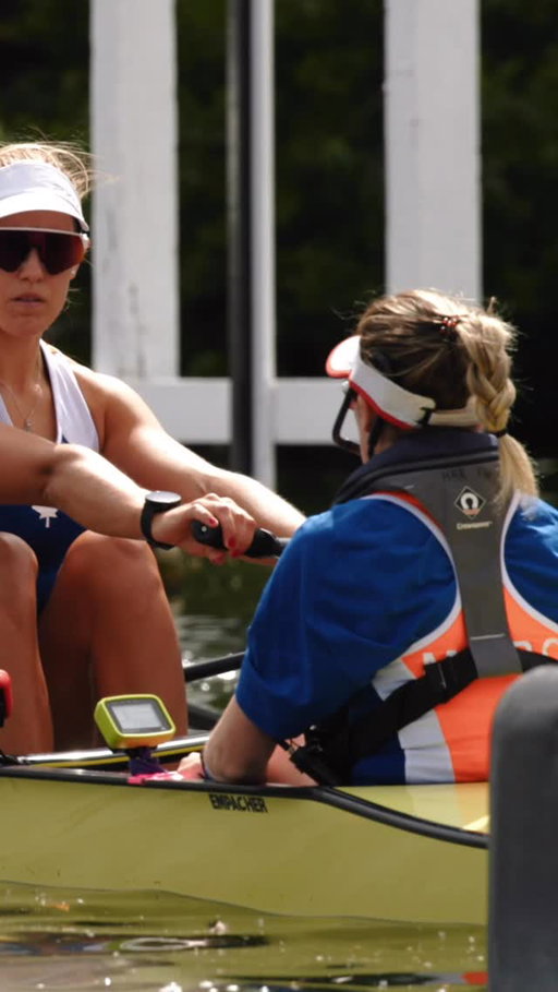 Listen to @kristenkit cox her eight in the 2023 final of the Remenham Challenge Cup, against a formidable GB eight they had battled with only two weeks earlier. 

This also features race commentary by the legendary @martincross and @andreaproske, who won Gold with Kristen in the Tokyo Olympic Games.

🎥: @eamonglavin