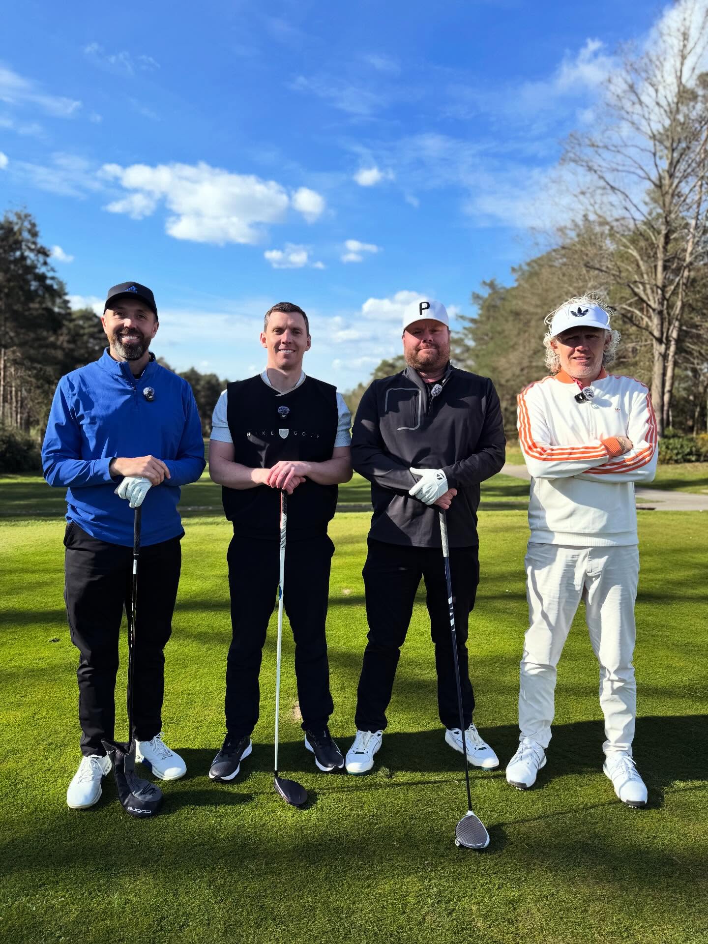 BIG @golfbidder Match today at the home of Golf Life @foxhillssurrey 🙌🏻
Rick and Guy VS Jimmy and BIG Ange. Some golf was played 👀
Who’s your money on people? 
Coming soon…