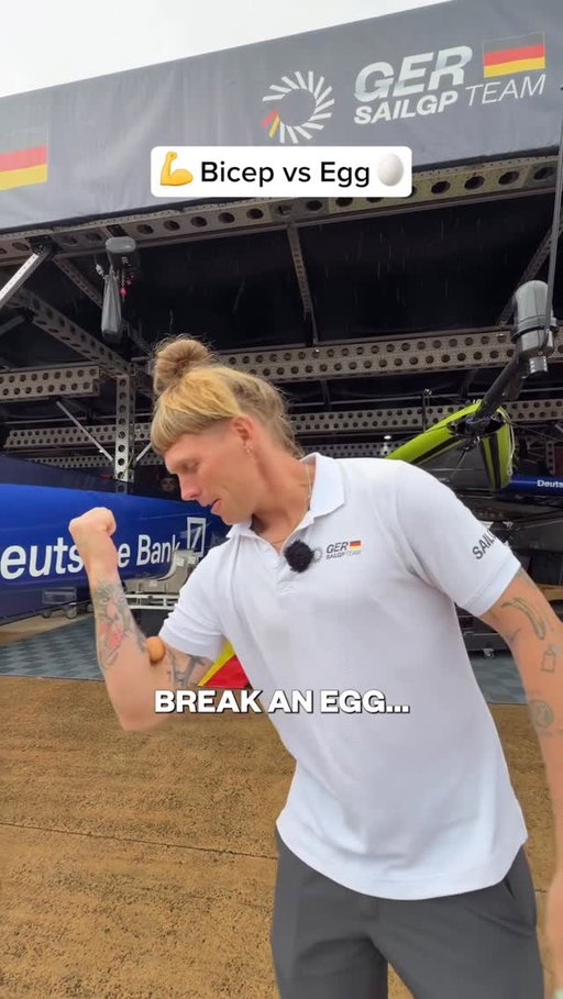 The age old question 👀

Can you break an egg with your bicep? 💪

#SailGP