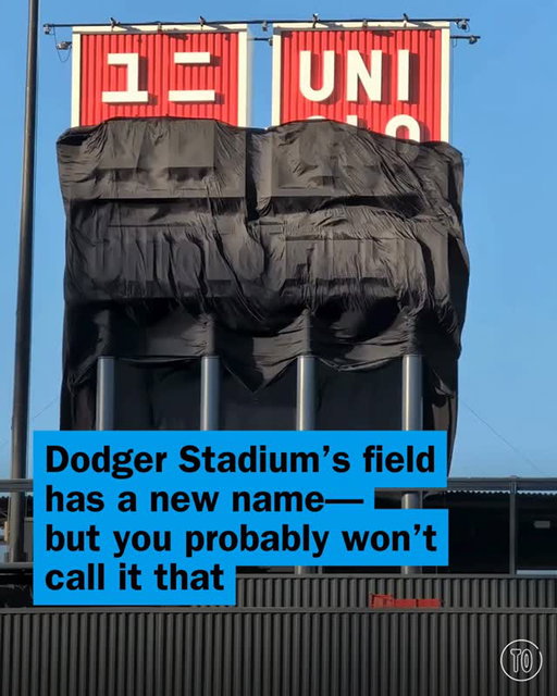 Though the venue itself is still called Dodger Stadium, you’ll now be seeing baseball games take place on Uniqlo Field at Dodger Stadium ⚾️

The Japanese clothing brand struck a deal with the Dodgers for the naming rights to certain parts of the stadium, most notably with this can’t-miss-it, double-sided red “Uniqlo Field” sign in center field. (Of course, it’s far from the first oversized advertising signage in that section of the stadium.)

So how do you feel about the partial name change? Tap the link in our bio for all of the spots where you’ll find the new name.