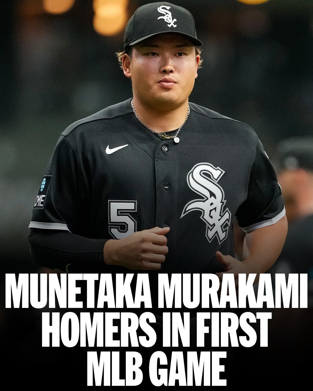 Welcome to MLB, Munetaka Murakami!

His first Major League hit is a home run 👏