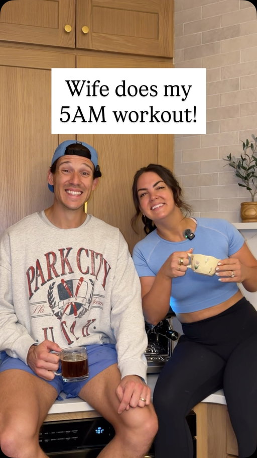 Making my wife do my 5AM routine!

17 years, 2 kids, and countless highs, lows, laughs, tears, and memories. So excited to see where another 17 years takes us! Gotta work on those line-to-line sprints though…